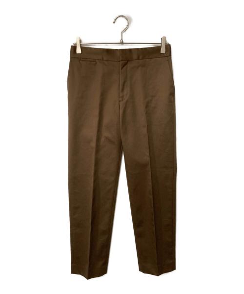 DRAWER（ドゥロワー）Drawer (ドゥロワー) コットンウェポンベーシックパンツ ブラウン サイズ:36の古着・服飾アイテム