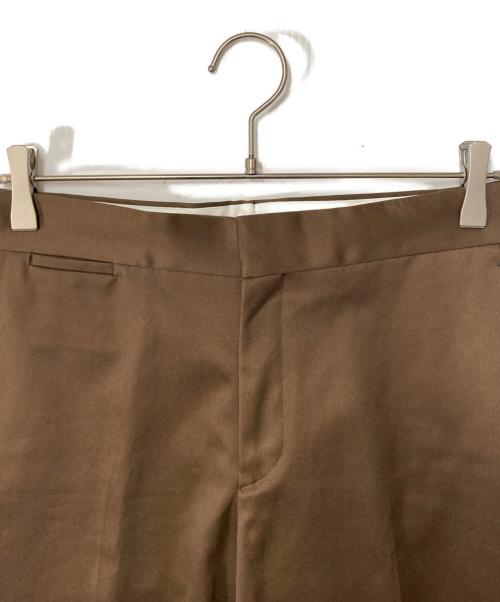 DRAWER（ドゥロワー）Drawer (ドゥロワー) コットンウェポンベーシックパンツ ブラウン サイズ:36の古着・服飾アイテム