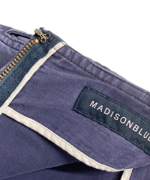 MADISON BLUE（マディソンブルー）MADISON BLUE (マディソンブルー) バックサテンタイトロングスカート ネイビー サイズ:2の古着・服飾アイテム
