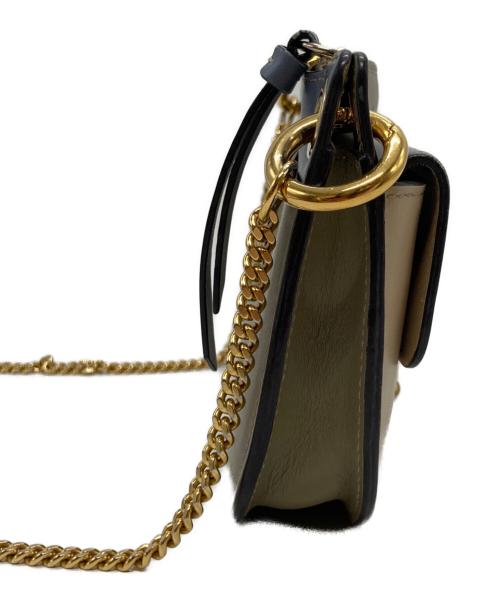 Chloe（クロエ）Chloe (クロエ) Tess ミニショルダーバッグ ブルー×ベージュの古着・服飾アイテム