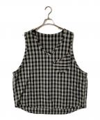 Porter Classicポータークラシック）の古着「PALAKA PULLOVER VEST」｜ホワイト×ブラック