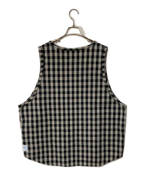 Porter Classic（ポータークラシック）Porter Classic (ポータークラシック) PALAKA PULLOVER VEST ホワイト×ブラック サイズ:2の古着・服飾アイテム