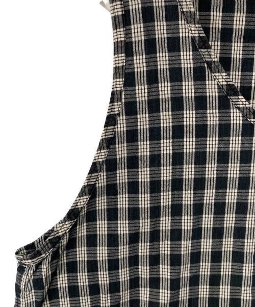 Porter Classic（ポータークラシック）Porter Classic (ポータークラシック) PALAKA PULLOVER VEST ホワイト×ブラック サイズ:2の古着・服飾アイテム