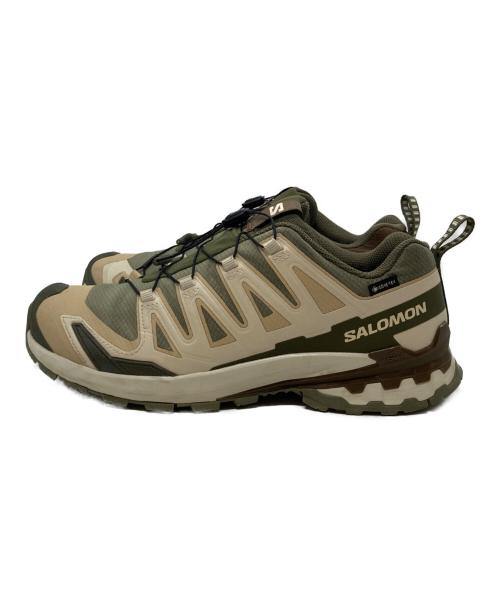 SALOMON（サロモン）SALOMON (サロモン) XA PRO 3D V9 GORE-TEX ベージュ×グリーン サイズ:UK9/EU431/3 /USA9.5/CN275/JP27.5の古着・服飾アイテム