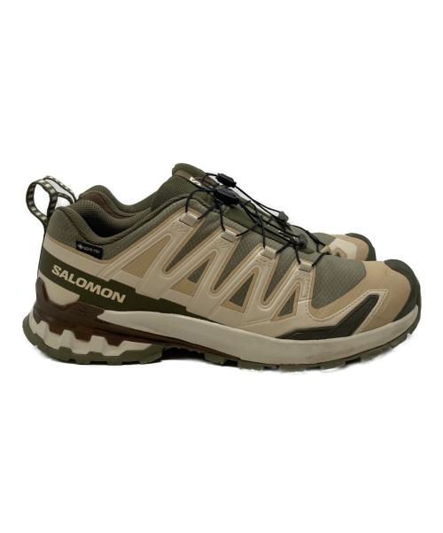 SALOMON（サロモン）SALOMON (サロモン) XA PRO 3D V9 GORE-TEX ベージュ×グリーン サイズ:UK9/EU431/3 /USA9.5/CN275/JP27.5の古着・服飾アイテム