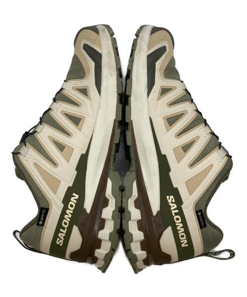 SALOMON（サロモン）SALOMON (サロモン) XA PRO 3D V9 GORE-TEX ベージュ×グリーン サイズ:UK9/EU431/3 /USA9.5/CN275/JP27.5の古着・服飾アイテム