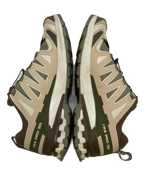 SALOMON（サロモン）SALOMON (サロモン) XA PRO 3D V9 GORE-TEX ベージュ×グリーン サイズ:UK9/EU431/3 /USA9.5/CN275/JP27.5の古着・服飾アイテム