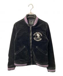 Hysteric Glamour（ヒステリックグラマー）の古着「ベロアスタジャン」｜ブラック