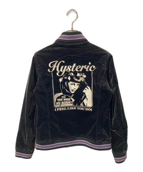 Hysteric Glamour（ヒステリックグラマー）Hysteric Glamour (ヒステリックグラマー) ベロアスタジャン ブラック サイズ:Freeの古着・服飾アイテム