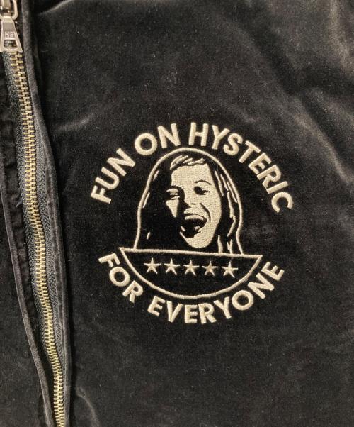 Hysteric Glamour（ヒステリックグラマー）Hysteric Glamour (ヒステリックグラマー) ベロアスタジャン ブラック サイズ:Freeの古着・服飾アイテム