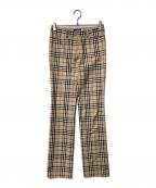 BURBERRY BLUE LABELバーバリー ブルー レーベル）の古着「バーバリーチェックパンツ」｜ベージュ