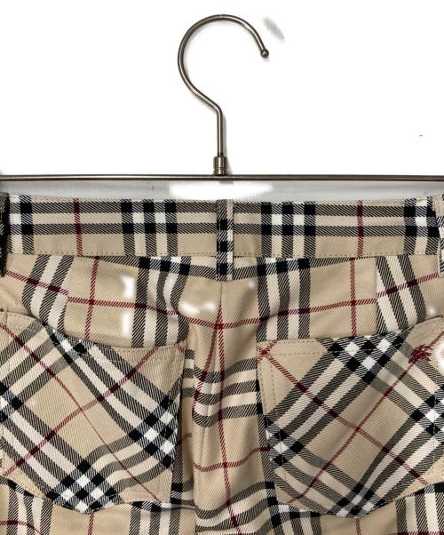 BURBERRY BLUE LABEL（バーバリー ブルー レーベル）BURBERRY BLUE LABEL (バーバリー ブルー レーベル) バーバリーチェックパンツ ベージュ サイズ:38の古着・服飾アイテム