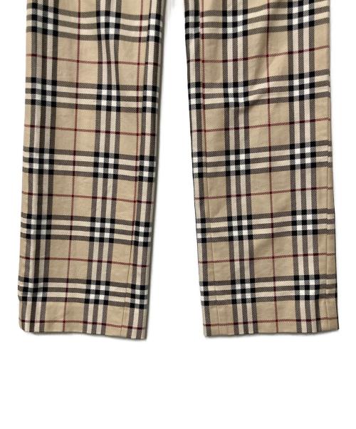 BURBERRY BLUE LABEL（バーバリー ブルー レーベル）BURBERRY BLUE LABEL (バーバリー ブルー レーベル) バーバリーチェックパンツ ベージュ サイズ:38の古着・服飾アイテム