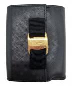 Salvatore Ferragamoサルヴァトーレ フェラガモ）の古着「2つ折り財布」｜ブラック