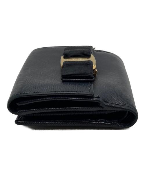 Salvatore Ferragamo（サルヴァトーレ フェラガモ）Salvatore Ferragamo (サルヴァトーレ フェラガモ) 2つ折り財布 ブラックの古着・服飾アイテム