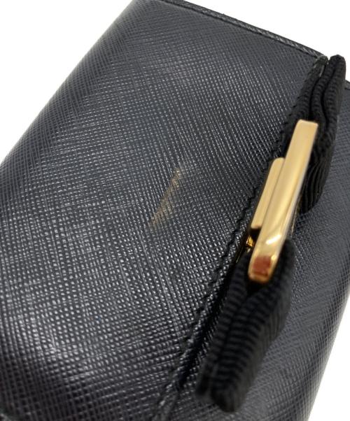 Salvatore Ferragamo（サルヴァトーレ フェラガモ）Salvatore Ferragamo (サルヴァトーレ フェラガモ) 2つ折り財布 ブラックの古着・服飾アイテム