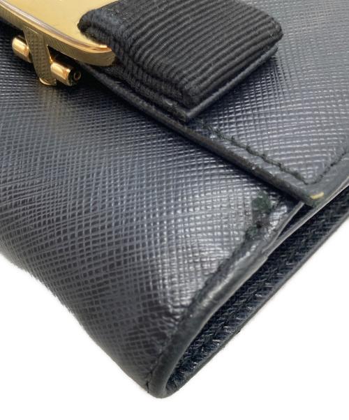 Salvatore Ferragamo（サルヴァトーレ フェラガモ）Salvatore Ferragamo (サルヴァトーレ フェラガモ) 2つ折り財布 ブラックの古着・服飾アイテム
