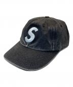 SUPREMEシュプリーム）の古着「Pigment Canvas S Logo 6-Panel Cap」｜ブラック