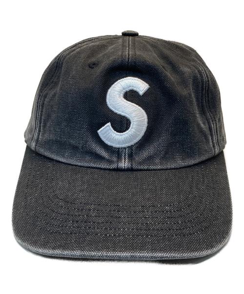 SUPREME（シュプリーム）SUPREME (シュプリーム) Pigment Canvas S Logo 6-Panel Cap ブラックの古着・服飾アイテム