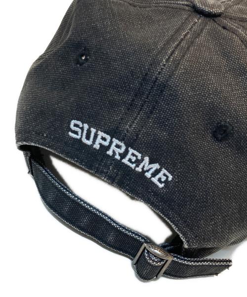 SUPREME（シュプリーム）SUPREME (シュプリーム) Pigment Canvas S Logo 6-Panel Cap ブラックの古着・服飾アイテム