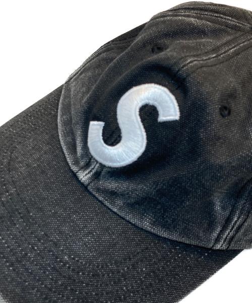 SUPREME（シュプリーム）SUPREME (シュプリーム) Pigment Canvas S Logo 6-Panel Cap ブラックの古着・服飾アイテム