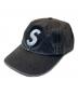 SUPREME（シュプリーム）の古着「Pigment Canvas S Logo 6-Panel Cap」｜ブラック