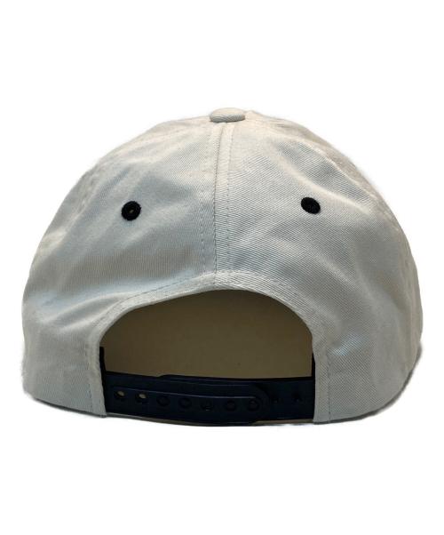 stussy（ステューシー）stussy (ステューシー) Big Basic Vintage Cap ホワイト×ブラックの古着・服飾アイテム