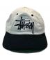 stussy (ステューシー) Big Basic Vintage Cap ホワイト×ブラック：5000円