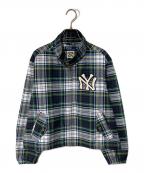 POLO RALPH LAURENポロ・ラルフローレン）の古着「ヤンキース オックスフォード ジャケット」｜グリーン×ネイビー