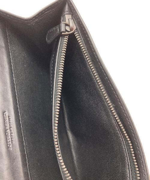 BOTTEGA VENETA（ボッテガベネタ）BOTTEGA VENETA (ボッテガベネタ) イントレチャート長財布 ブラック サイズ:-の古着・服飾アイテム
