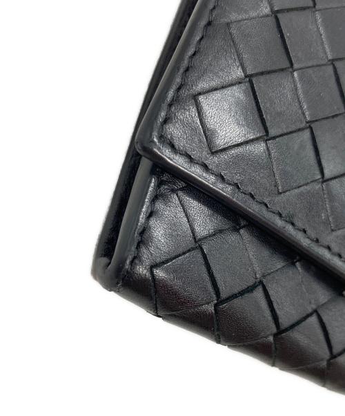 BOTTEGA VENETA（ボッテガベネタ）BOTTEGA VENETA (ボッテガベネタ) イントレチャート長財布 ブラック サイズ:-の古着・服飾アイテム
