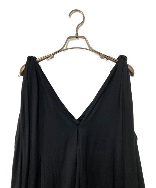 MUSE（ミューズ）MUSE (ミューズ) Prime wool jersey ワンピース ブラック サイズ:Freeの古着・服飾アイテム