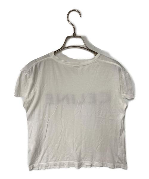 CELINE（セリーヌ）CELINE (セリーヌ) ロゴプリントTシャツ ホワイト サイズ:XSの古着・服飾アイテム