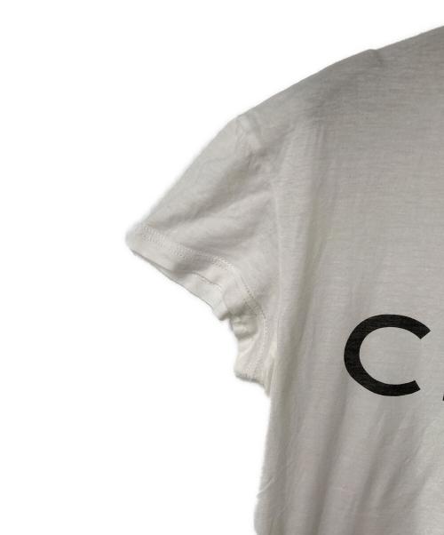 CELINE（セリーヌ）CELINE (セリーヌ) ロゴプリントTシャツ ホワイト サイズ:XSの古着・服飾アイテム