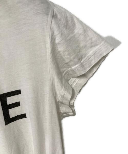 CELINE（セリーヌ）CELINE (セリーヌ) ロゴプリントTシャツ ホワイト サイズ:XSの古着・服飾アイテム