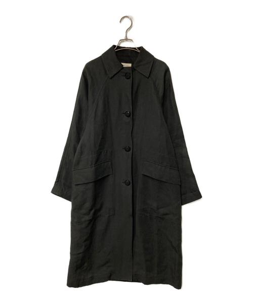 DES PRES（デ プレ）DES PRES (デ プレ) リネンオックスフォード ステンカラーコート グレー サイズ:36の古着・服飾アイテム
