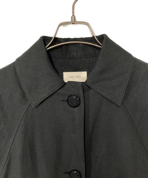 DES PRES（デ プレ）DES PRES (デ プレ) リネンオックスフォード ステンカラーコート グレー サイズ:36の古着・服飾アイテム
