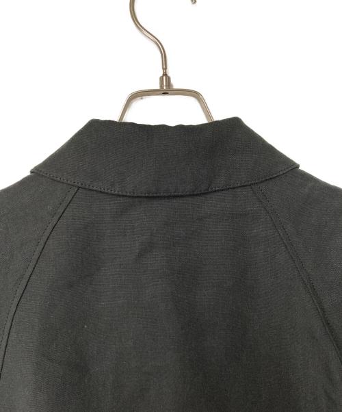 DES PRES（デ プレ）DES PRES (デ プレ) リネンオックスフォード ステンカラーコート グレー サイズ:36の古着・服飾アイテム