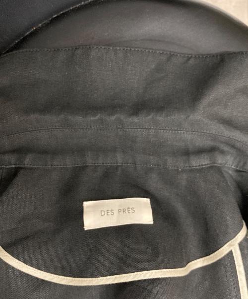 DES PRES（デ プレ）DES PRES (デ プレ) リネンオックスフォード ステンカラーコート グレー サイズ:36の古着・服飾アイテム