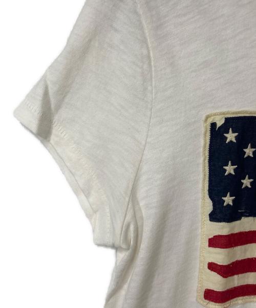 POLO RALPH LAUREN（ポロ・ラルフローレン）POLO RALPH LAUREN (ポロ・ラルフローレン) 刺繍Tシャツ ホワイト サイズ:XSの古着・服飾アイテム