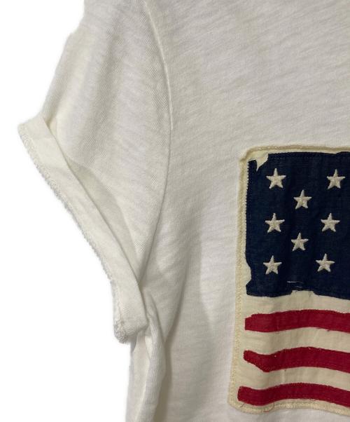 POLO RALPH LAUREN（ポロ・ラルフローレン）POLO RALPH LAUREN (ポロ・ラルフローレン) 刺繍Tシャツ ホワイト サイズ:XSの古着・服飾アイテム