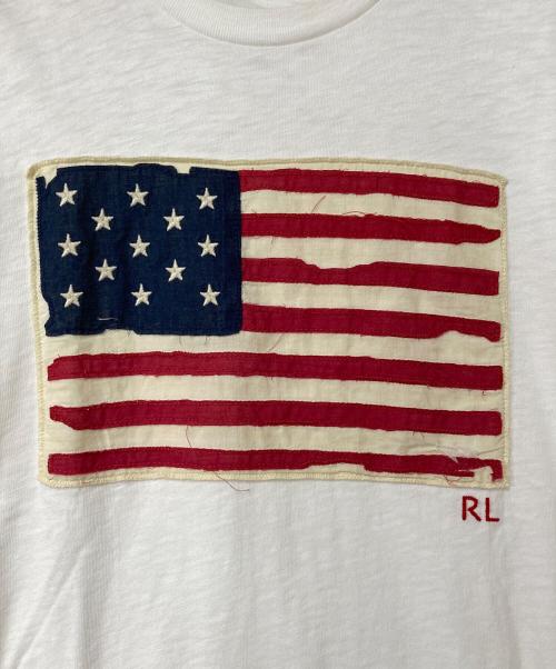 POLO RALPH LAUREN（ポロ・ラルフローレン）POLO RALPH LAUREN (ポロ・ラルフローレン) 刺繍Tシャツ ホワイト サイズ:XSの古着・服飾アイテム