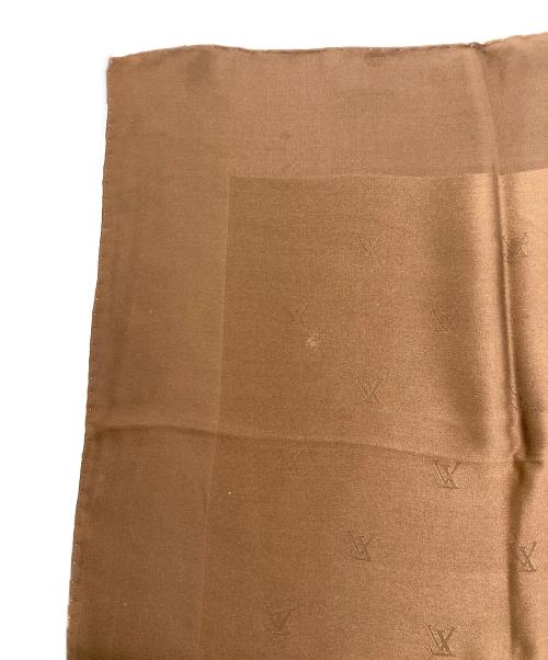LOUIS VUITTON（ルイ ヴィトン）LOUIS VUITTON (ルイ ヴィトン) シルクスカーフ ブラウンの古着・服飾アイテム