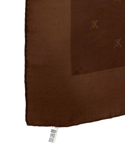 LOUIS VUITTON（ルイ ヴィトン）LOUIS VUITTON (ルイ ヴィトン) シルクスカーフ ブラウンの古着・服飾アイテム