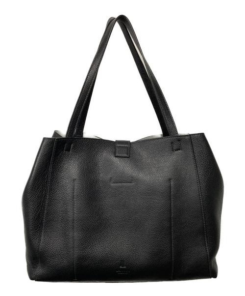 LANVIN COLLECTION（ランバンコレクション）LANVIN COLLECTION (ランバンコレクション) レザートートバッグ ブラックの古着・服飾アイテム