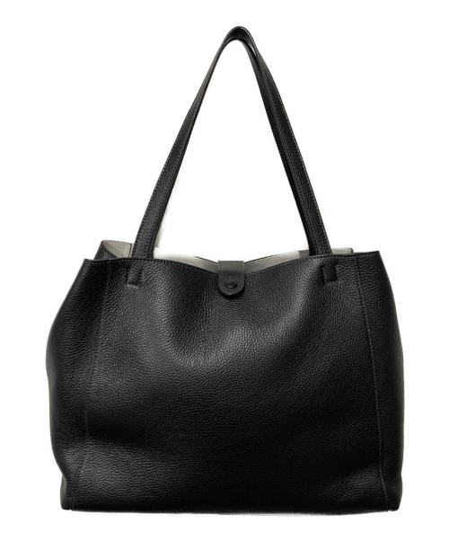 LANVIN COLLECTION（ランバンコレクション）LANVIN COLLECTION (ランバンコレクション) レザートートバッグ ブラックの古着・服飾アイテム
