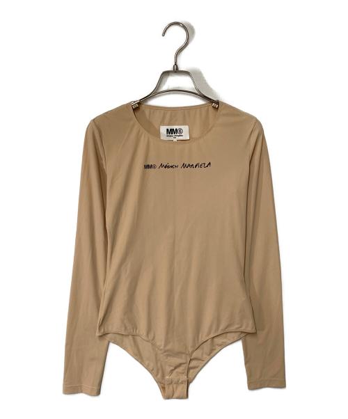 MM6 Maison Margiela（エムエムシックスメゾンマルジェラ）MM6 Maison Margiela (エムエムシックスメゾンマルジェラ) ボディスーツ ベージュ サイズ:Mの古着・服飾アイテム