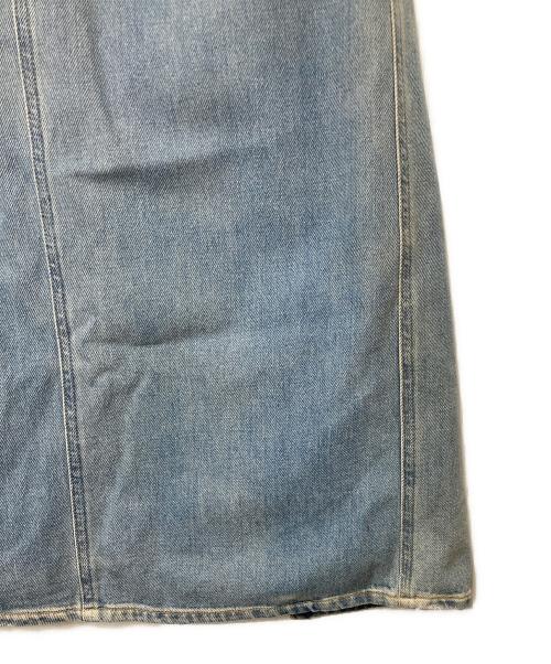 MM6 Maison Margiela（エムエムシックスメゾンマルジェラ）MM6 Maison Margiela (エムエムシックスメゾンマルジェラ) 切替デニムスカート ブルー×ホワイト サイズ:36の古着・服飾アイテム