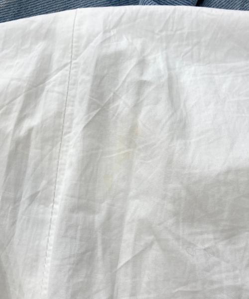 MM6 Maison Margiela（エムエムシックスメゾンマルジェラ）MM6 Maison Margiela (エムエムシックスメゾンマルジェラ) 切替デニムスカート ブルー×ホワイト サイズ:36の古着・服飾アイテム