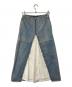 MM6 Maison Margiela (エムエムシックスメゾンマルジェラ) 切替デニムスカート ブルー×ホワイト サイズ:36：7000円